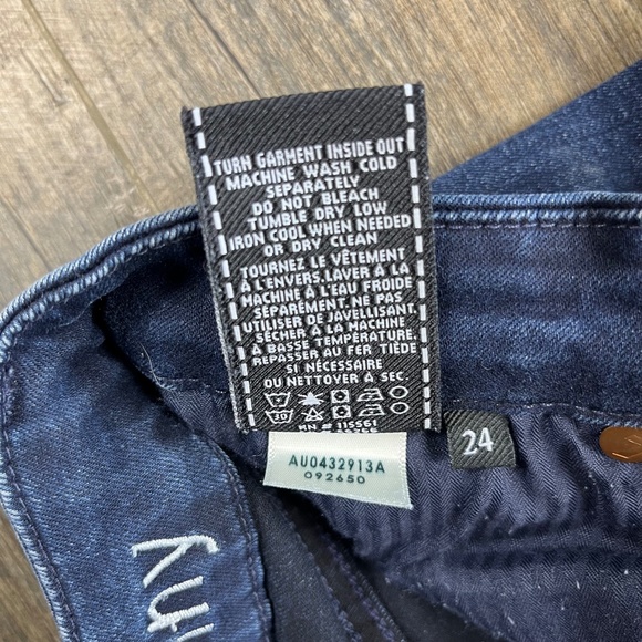 7 For All Mankind Skinny Blue Jeans Pants Denim ((size 24)) - Picture 7 of 8